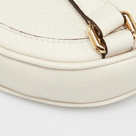 Gucci White Leather Ophidia Vintage Web Circle Backpack Bag - Picture 5 of 12